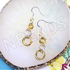 Nbeads Tutorials on How to make a Simple Chain Maille Earrings