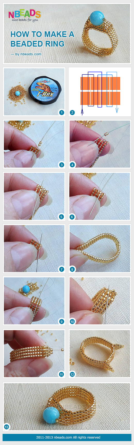 How to Make A Beaded Ring – Nbeads