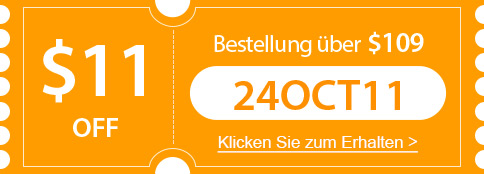 $11 OFF Bestellung über $109