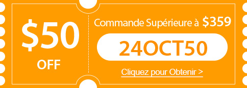 $50 OFF Commande Supérieure à $359