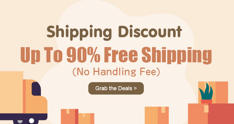 Shipping Discount Up To 90% Free Shipping