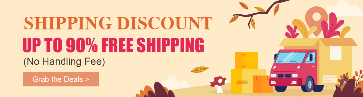 Shipping Discount Up To 90% Free Shipping